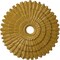 Ekena Millwork Eryn Ceiling Medallion (Fits Canopies up to 4"), 24 3/4"OD x 3 1/4"ID x 1 7/8"P, Iridescent Gold CM24ENIGS - alternate 1